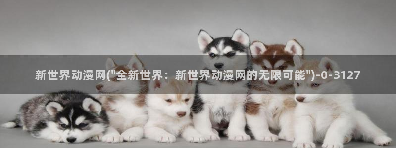 动漫世界：新世界动漫网(\